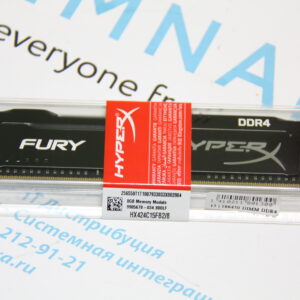 Оперативная память Kingston DDR4 8Gb 2400MHz PC4-19200 HyperX Fury (HX424C15FB2/8)