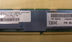 Память IBM 1GB 2RX8 PC2-5300F MEMORY MODULE (1X1GB)