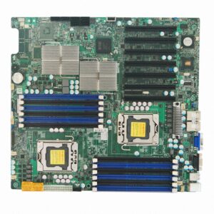 Материнская плата SuperMicro (X8DTH-I) i5520 Dual Socket 1366 12DDR3 6SATAII 7PCI-E16x SVGA 2xGbLAN E-ATX 1U 6400Mhz