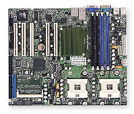 Материнская плата SuperMicro (X5DPA-TGM) iE7501 Dual Socket 604 4DualDDR U100 2SATA 5PCI SVGA 2LAN1000 ATX 533Mhz