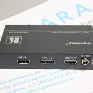 Коммутатор Kramer Electronics VS-21H-IR 2x1 сигнала HDMI с управлением по ИК, с перетактированием, поддержка HDMI 1,2 и HDCP.