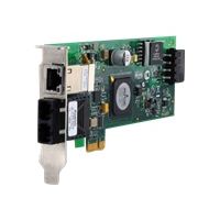 Сетевая карта Allied Telesis 100Mbps Fast Ethernet PCI-Express Fiber Adapter Card; ST connector; with 10/100/1000T POE