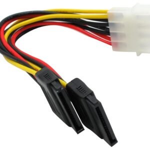 Кабель-адаптер питания SATA-устройств Orient (1big - >2SATA)