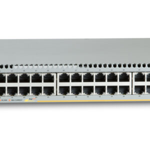 Коммутатор Allied Telesis 48 Port 10/100/1000BASE-TX PoE+ ports, 2 x SFP+ ports, 2 x SFP+/Stack ports, 1 x Expansion module and dual hotswap PSU bays