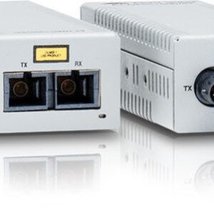 Медиаконвертер Allied Telesis Desktop Mini Media Converter, 1000TX to 1000SX ST Connector EU Power Adapter