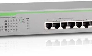 Коммутатор Allied Telesis Unmanaged Gigabit PoE+ Switch with 8 Ports 10/100/1000T and 1 x 1G SFP uplink UK power cord
