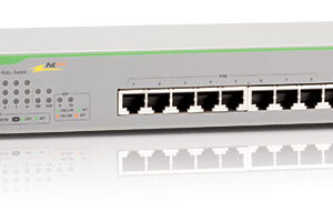 Коммутатор Allied Telesis Gigabit Smart Access PoE+ switch, 8+2 Ports (75W) UK power cord