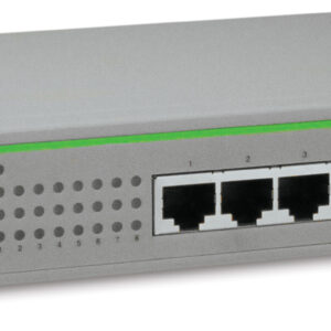 Коммутатор Allied Telesis 8 Port 10/100Mbps Unmanaged Switch, rack-mountable, metal chassis (ECO Switch) EU Power Cord