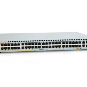 Коммутатор Allied Telesis L2+ managed stackable switch, 48 Port POE+ 10/100Mbps, 2-port SFP/Copper combo port EU Power cord