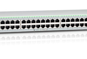 Коммутатор Allied Telesis 48 Port Fast Ethernet WebSmart Switch with 4 uplink ports UK Power Cord