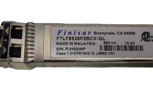 Трансивер Finisar SFP+ 8GBASE-SR up-to 150 meter reach, 850nm Transmitter Wavelength.