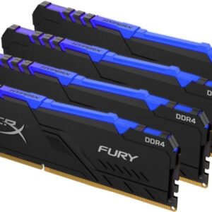 Оперативная память Kingston DDR4 32Gb (4x8Gb) PC4-21300/2666 МГц/DDR4-2666 HyperX FURY