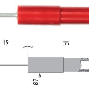Наконечник ADA35/NEEDLE0.6-R (красный)