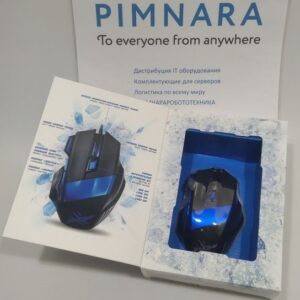 Мышь Oklick 775G Ice Claw черный/синий оптическая (2400dpi) USB