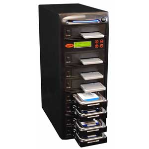 Дубликатор жестких дисков Systor 1-7 SATA Copy & Erase - 36 ГБ/мин - для накопителей 2.5 & 3.5 SSD HDD  (SYS607DP)