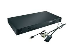 Консольный менеджер IBM, 2X2X16 KVM SWITCH / CONSOLE MANAGER, 1754-D1X, 1754HC1, Восстановленный