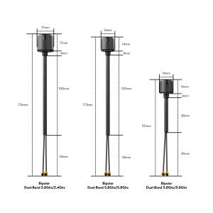 Антенна Flywoo Bipolar Dual 5.8Ghz UFL Antenna 90mm For DJI O3/O4 PRO FW19003165 V2