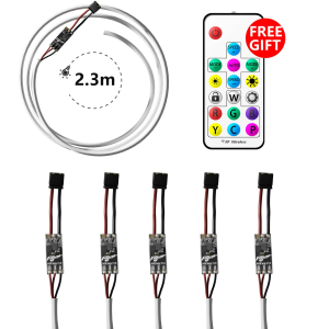 Комплект светодиодных лент Flywoo RGB LED Strips (2.3m) & Remote Set for race gate FW19003571