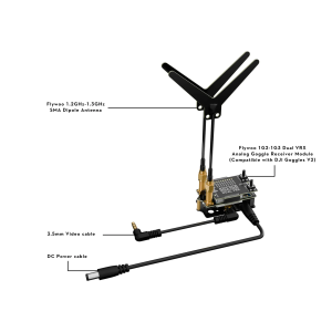 Комплект модулей аналогового приемника для очков (совместим с очками DJI V2)  Flywoo 1G2-1G3 Dual VRX Analog Goggle Receiver Module Set (Compatible wi