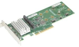 Контроллер Supermicro RAID Controller 2x NVMe M.2 RAID Carrier, Standard LP RAID 0, 1 AOC-SLG3-2NM2