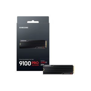Твердотельный накопитель SSD Samsung M.2 2280 2TB 9100 PRO Black Client SSD PCIe Gen5x4 with NVMe, 14700/13400, IOPS 1850/2600K, MTBF 1.5M, 3D NAND